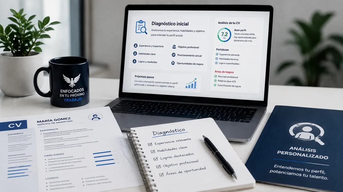 Diagnóstico inicial del CV y perfil profesional