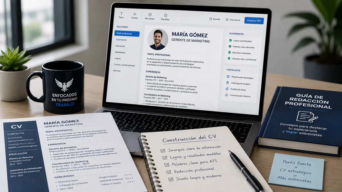 Construcción y rediseño estratégico del CV profesional