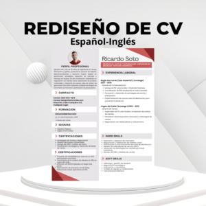 Rediseño de CV en español e inglés